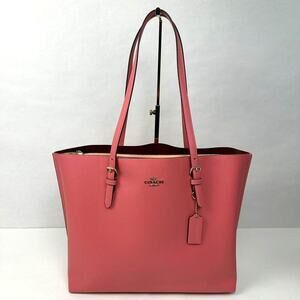 Coach Women's Mollie Tote Bag in Pebble Leather in Taffy Pink 1671 NWT